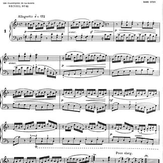 RENIE Henriette : Classiques de la Harpe 11 / J.S. BACH, 10 Stücke