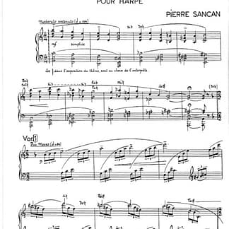 SANCAN Pierre : Theme and Variations DF14071 für Harfe