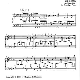 SCHUMANN Robert : Widmung (Liebeslied) Op. 25 - REF.CR117