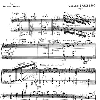 SALZEDO Carlos : Ballade (Extract from 3 Morceaux) AL 15278