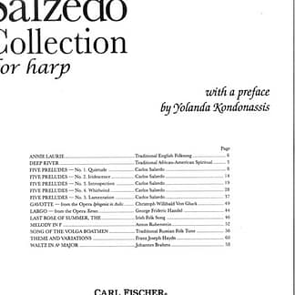 SALZEDO Carlos : The Carlos Salzedo Collection for Harp H67