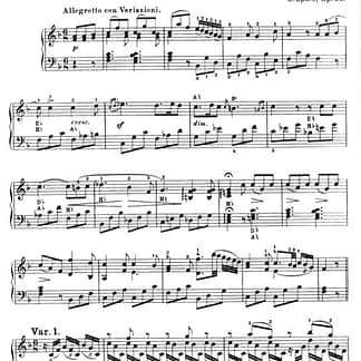 SPOHR Louis : Variations sur "Je suis encore dans mon Printemps"