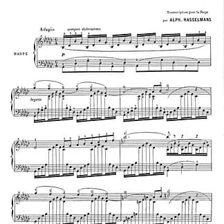 SAINT-SAENS Camille : Der Schwan für Harfe solo, Hasselmans DF3962