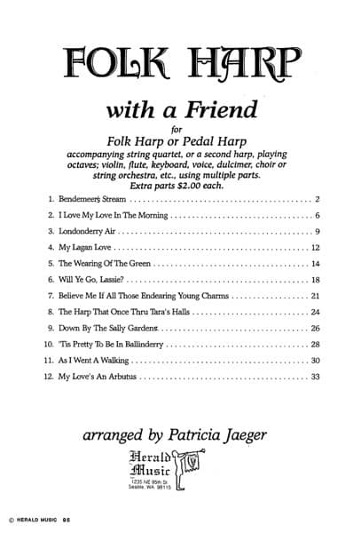 JAEGER Patricia : Folk Harp With a Friend (CH or PH)