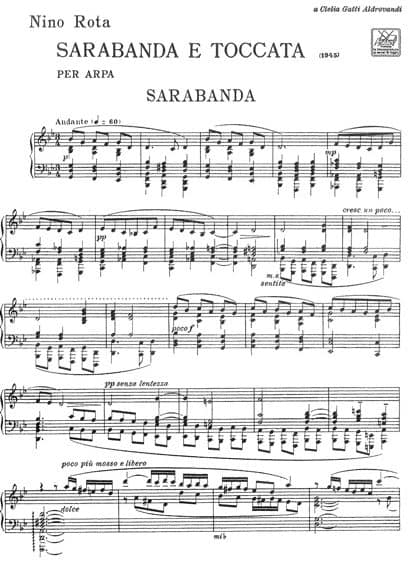 ROTA Nino : Sarabanda e Toccata