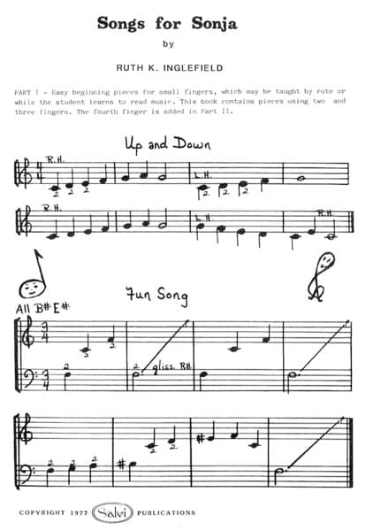 INGLEFIELD Ruth K. : Songs for Sonja Vol 1: Easy Pieces