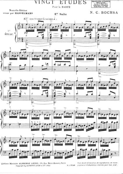 BOCHSA R.N.C : 20 Celebres Etudes Suite 1