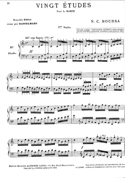 BOCHSA R.N.C : 20 Celebres Etudes Suite 2