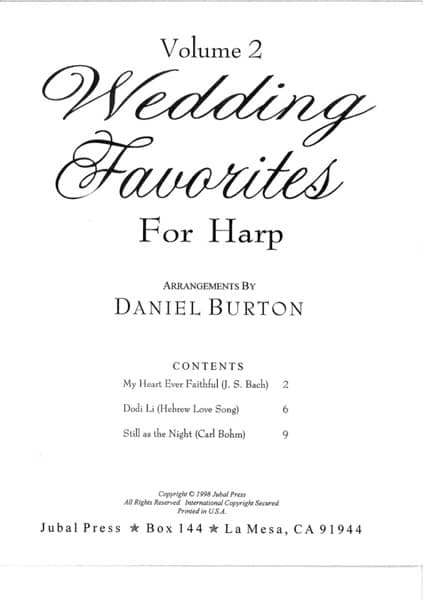 BURTON Daniel : Wedding Favorites 2