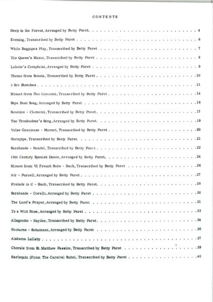 PARET Betty : Second Harp Book