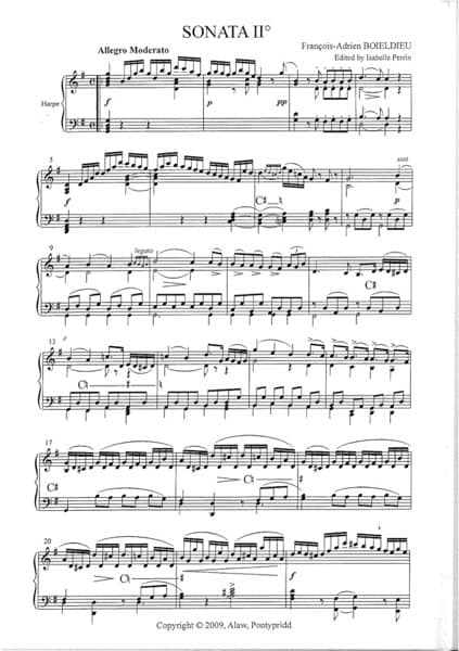 BOIELDIEU F.A. : Sonata in G opus 8/2 (GH) arr. PERRIN Isabelle