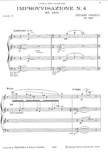 CHAILLY Luciano : Improvisation n° 4