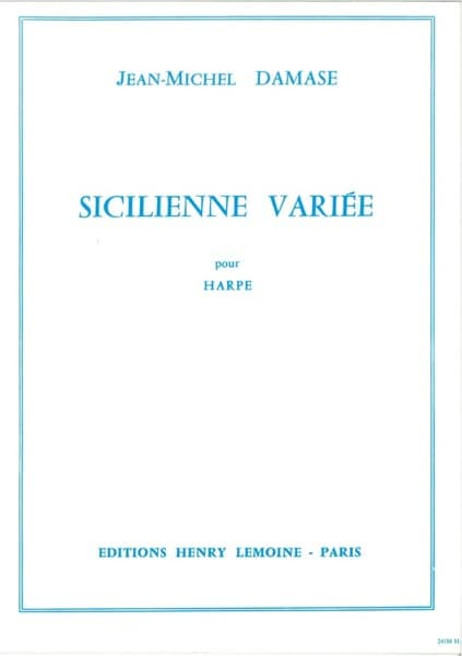 DAMASE Jean-Michel : Sicilienne variée