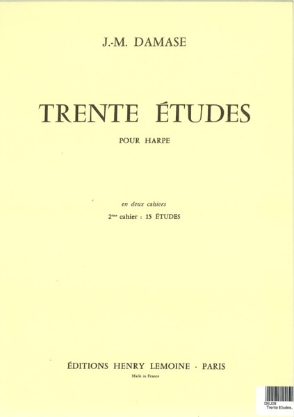 DAMASE Jean-Michel : 30 Etudes 2e Cahier