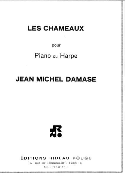 DAMASE Jean-Michel : Les Chameaux RR997