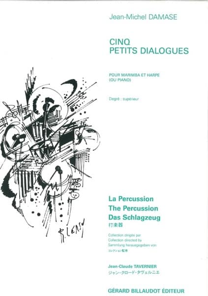 DAMASE Jean-Michel : 5 petits dialogues, für Marimba und Harfe