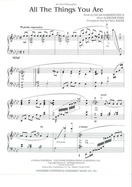 BAKER Paul : All the things you are - Jerome KERN