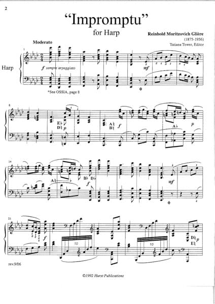 GLIERE R.M : Impromptu