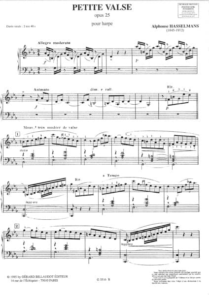 HASSELMANS Alphonse : Petite Valse