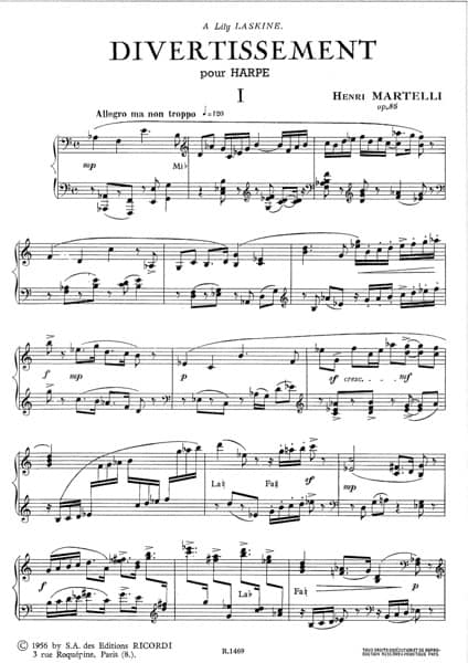 MARTELLI Henri : Divertissement