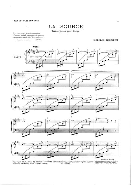 NERINI Emile : La Source