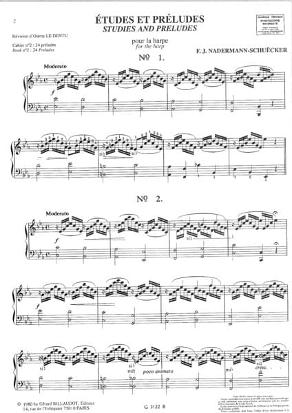 NADERMAN-SCHUECKER : Etudes et Preludes 2 (24 preludes)
