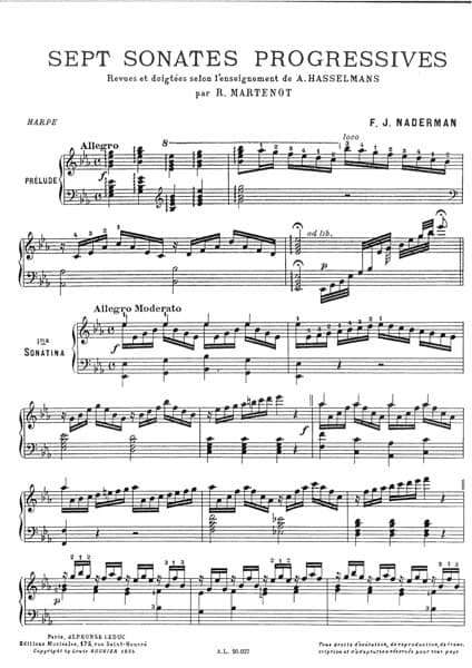 NADERMAN F.J. : 7 Sonates Progressives