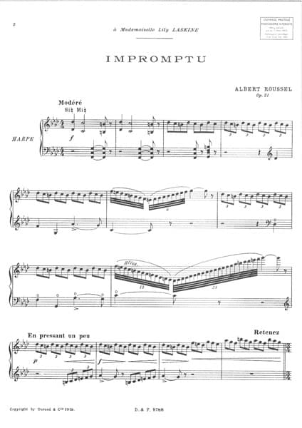 ROUSSEL Albert : Impromptu Ref 9788