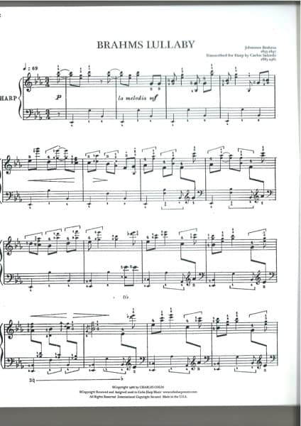 BRAHMS J. : Brahms Lullaby arr.SALZEDO PH
