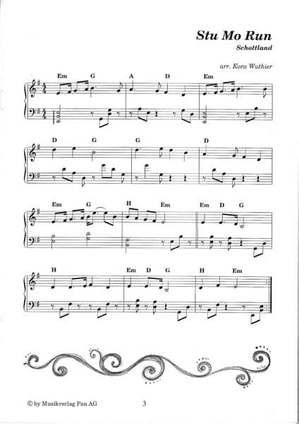 WUTHIER K. : Musik für Hakenharfe n° 6 (Dont Eininini) - 1 oder 2 Hakenharfen