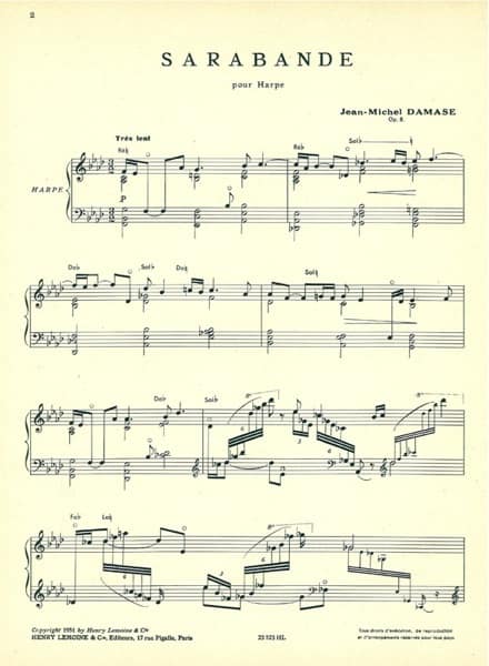 DAMASE Jean-Michel : Sarabande