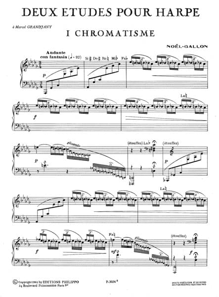NOEL-GALLON : 2 Etudes
