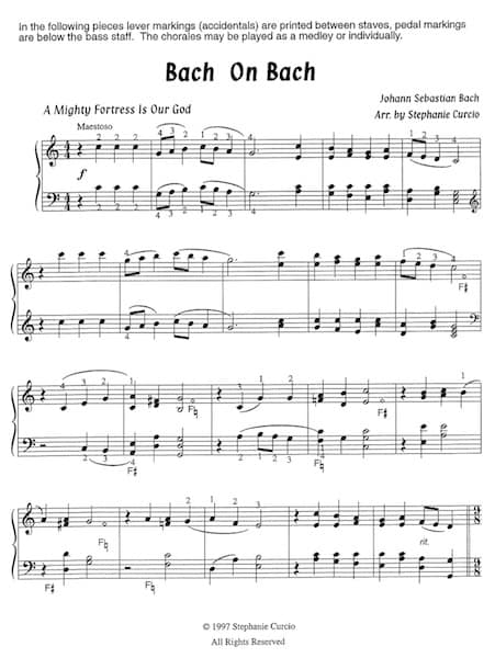 BACH J.S. : Bach on Bach - arr. Curcio / Pedal or Lever harp - Image 2