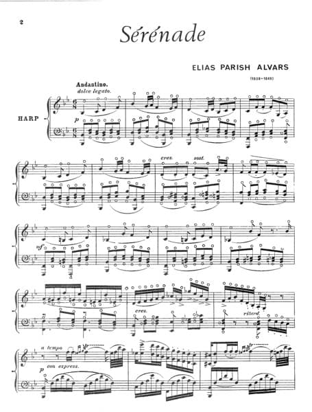 PARISH-ALVARS Elias : Serenade, original edition