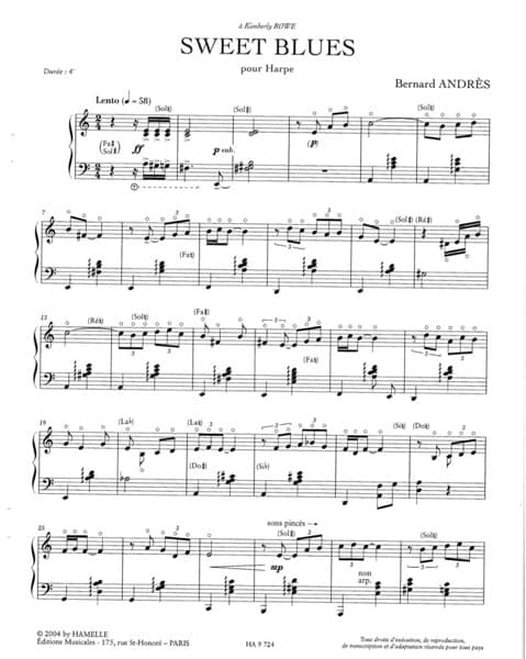 ANDRES Bernard : Sweet Blues