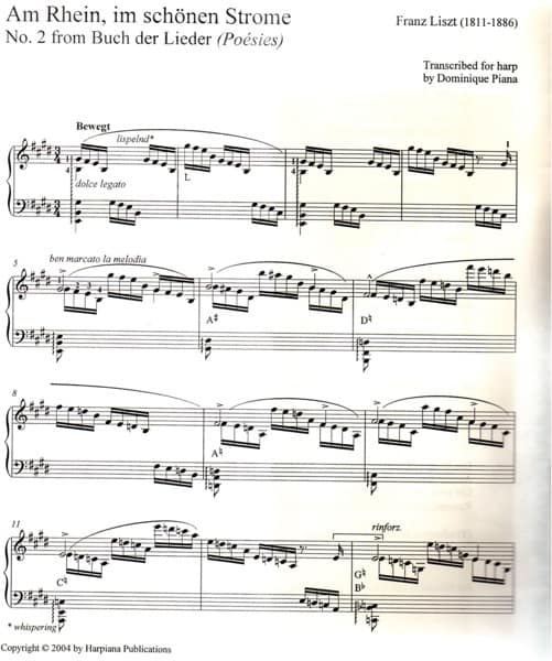 LISZT Franz : Am Rhein, im schonen Strome - REF.CT108