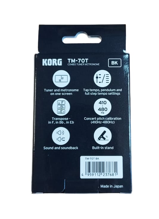 Accordeur électronique KORG TM-70T BK