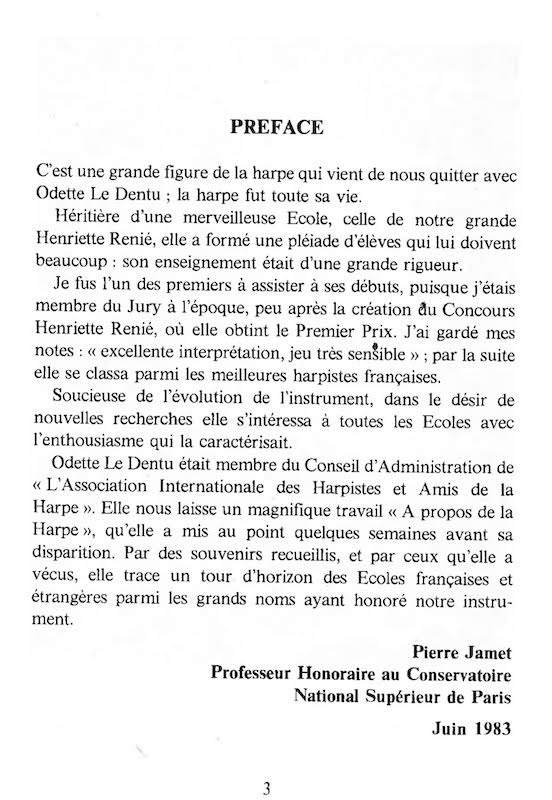LE DENTU Odette : A propos de la harpe – Image 2
