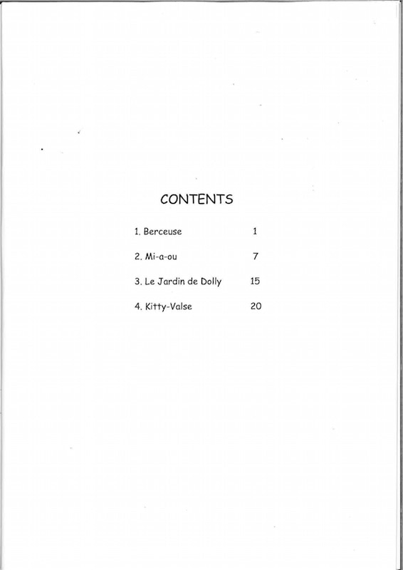 FAURE Gabriel : 4 Movements aus: "Dolly Suite", für 2 Pedalharfen, Arr. E Bennett und M. Heulyn – Bild 2
