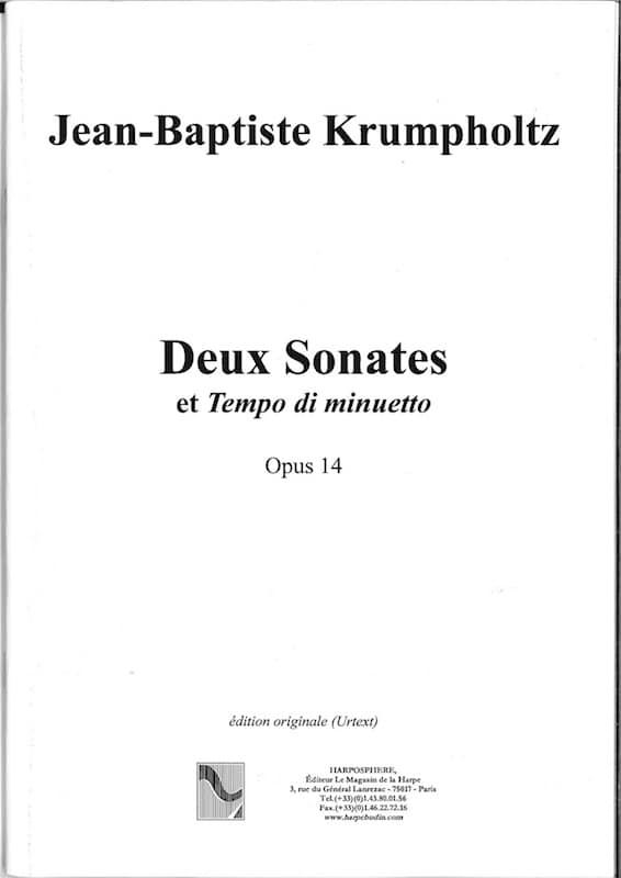 KRUMPHOLTZ J.B. : 2 Sonaten, Op.14
