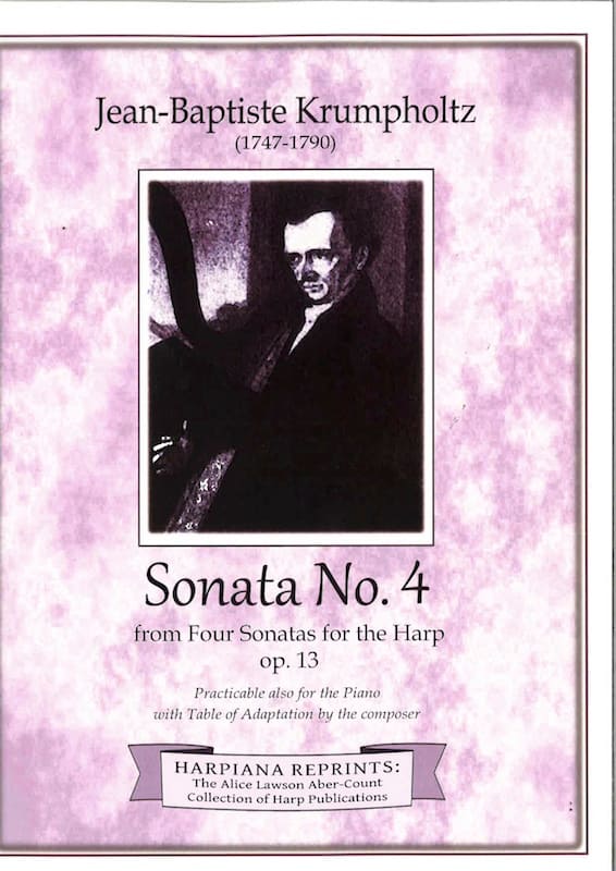 KRUMPHOLTZ Jean Baptiste : Sonate N°4 für Harfe, Op.13