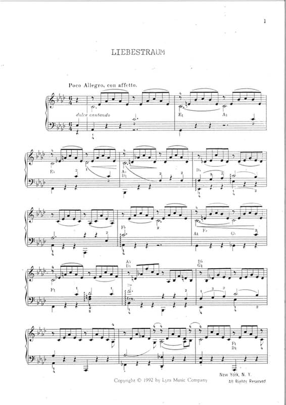 LISZT Franz : Liebestraum for Solo Harp - REF.195 - Image 2