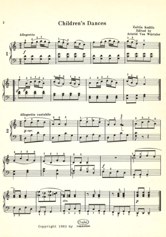 KODALY Zoltan : Children's Dances