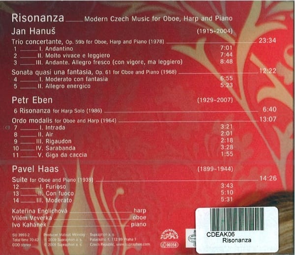 ENGLICHOVA Katerina, VEVERKA Vilem, KAHANEK Ivo : Risonanza – Image 2