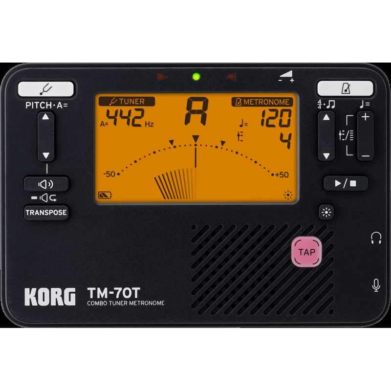 Accordeur électronique KORG TM-70T BK