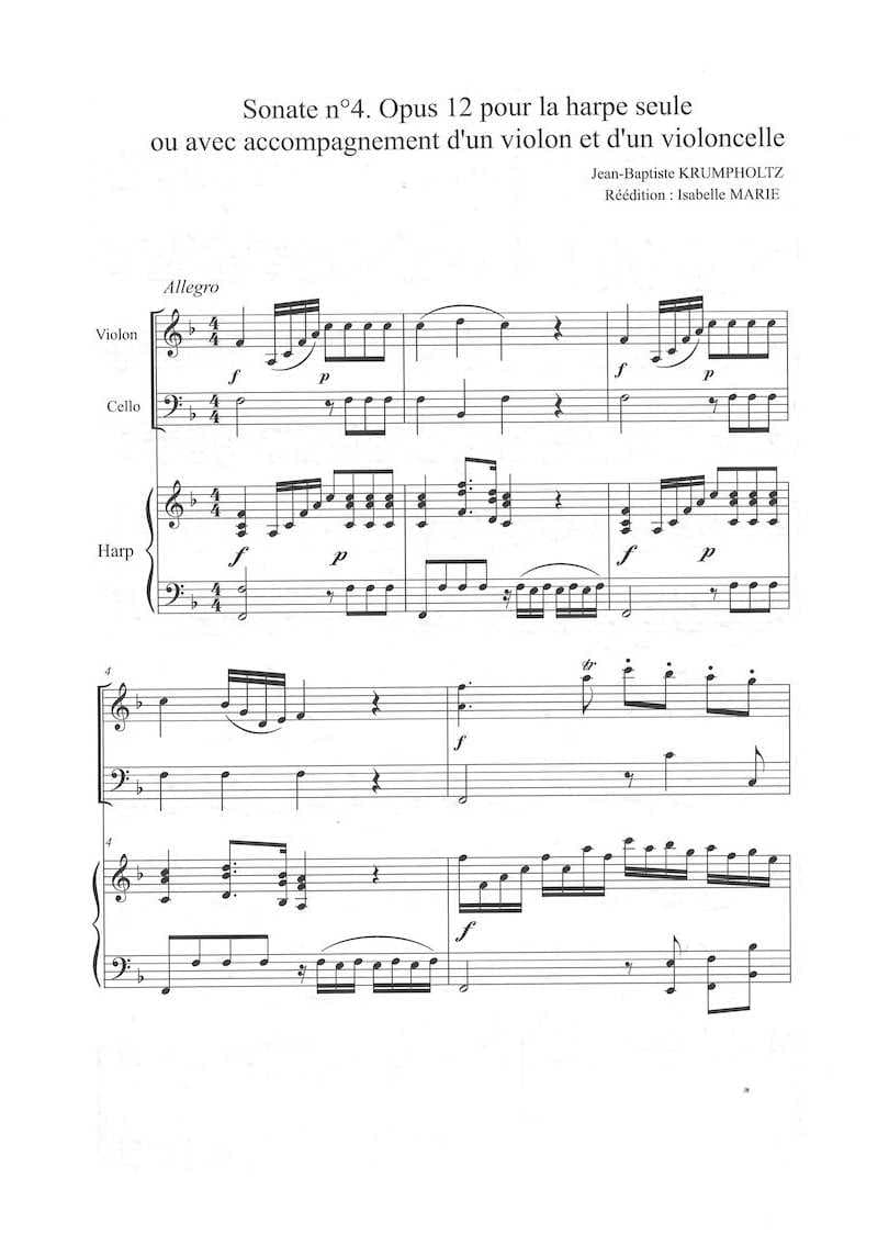 MARIE Isabelle : Sonate N°4