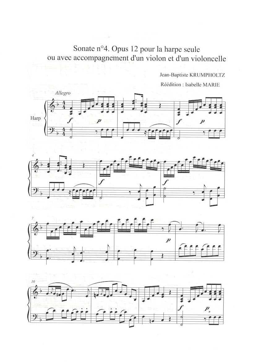 MARIE Isabelle : Sonate N°4