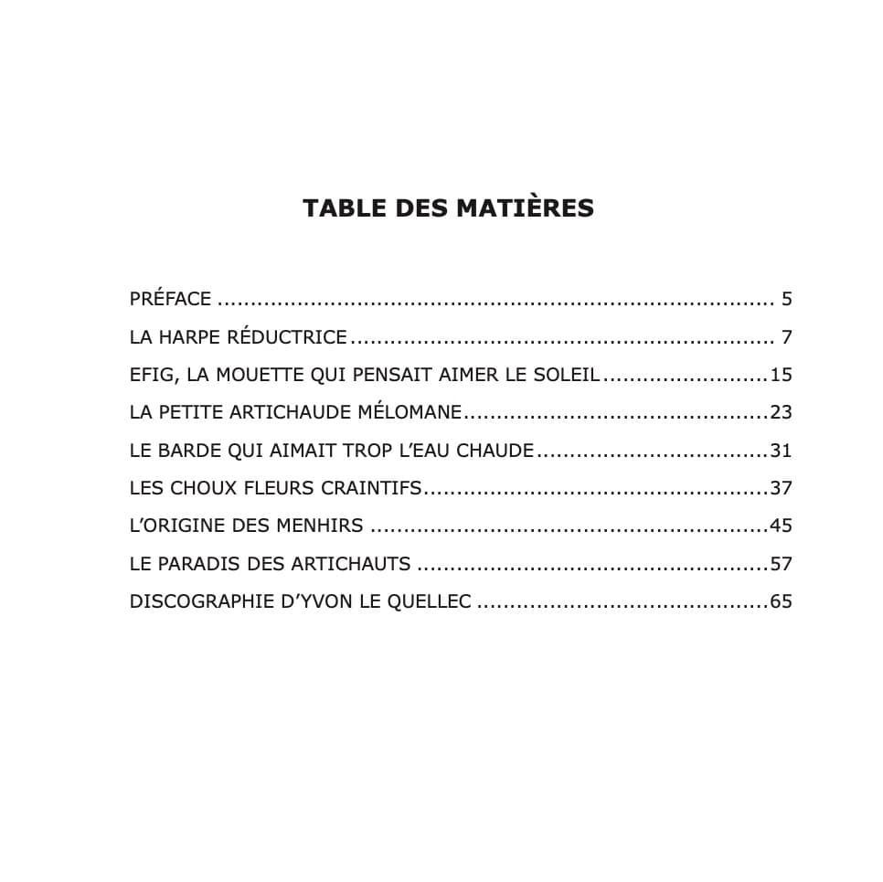 LE QUELLEC Yvon: Contes bretons de la harpe celtique